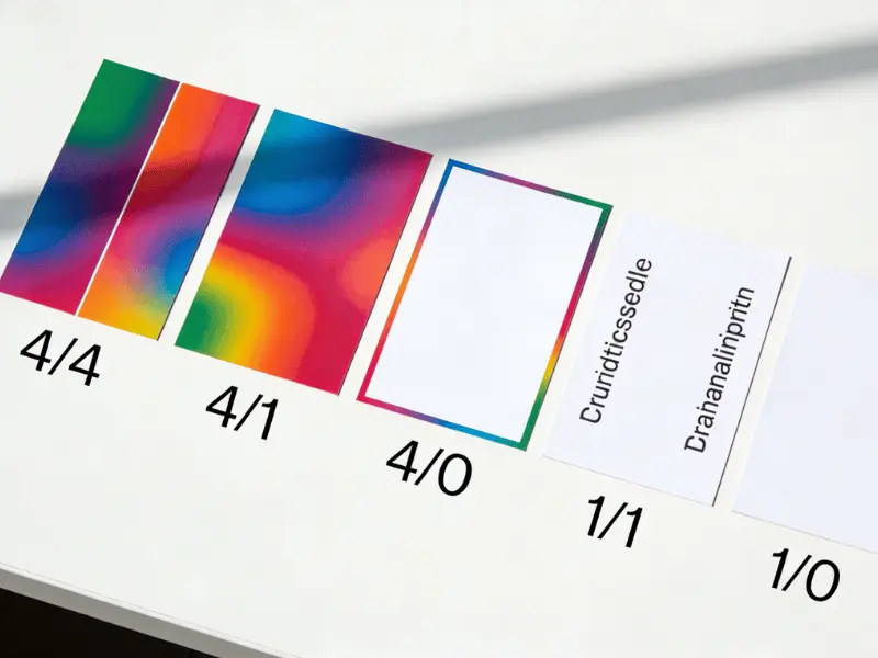 Cosa significano 4/4, 4/1, 4/0, 1/1 e 1/0 nella stampa?